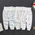 Baby Boys Girls Cotton Pants Cartoon Printing High Waist Belly Protecting Trousers For 1 3 Years Old Kids gray bear 6 12months M