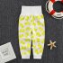 Baby Boys Girls Cotton Pants Cartoon Printing High Waist Belly Protecting Trousers For 1 3 Years Old Kids little yellow duck 12 18months L