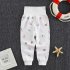 Baby Boys Girls Cotton Pants Cartoon Printing High Waist Belly Protecting Trousers For 1 3 Years Old Kids Holy Silver Dragon 24 36months 2XL