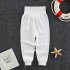 Baby Boys Girls Cotton Pants Cartoon Printing High Waist Belly Protecting Trousers For 1 3 Years Old Kids small dots 24 36months 2XL