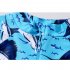 Baby Boys One piece Swimsuit Long Sleeve Short Pants Quick drying Beach Sunscreen Surfing Suit For Summer shark shaped 3 4years M