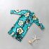 Baby Boys One piece Swimsuit Long Sleeve Short Pants Surfing Suit Children Swimwear Summer Sunscreen flower 4 5Y M