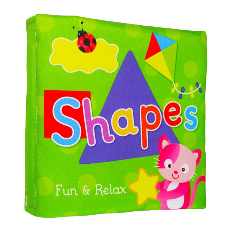Baby Cloth Book Infant Children Early Learning Educational Puzzle Books Toys Baby Soft Activity Book, My First Word Book, Best Cloth Book Recognize shapes