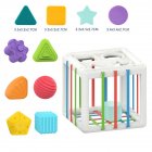 Baby Colorful Building Blocks Rainbow Cube Sorting Game Educational Toys