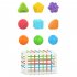 Baby Colorful Building Blocks Rainbow Cube Sorting Game Learning Educational Toys Gifts For 0 2 Years Old Children HE0211