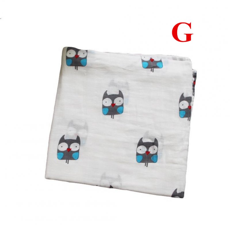 Baby Cotton 2-layer Bath Towel Newborn Towel Stroller Seat Blanket G_120*120