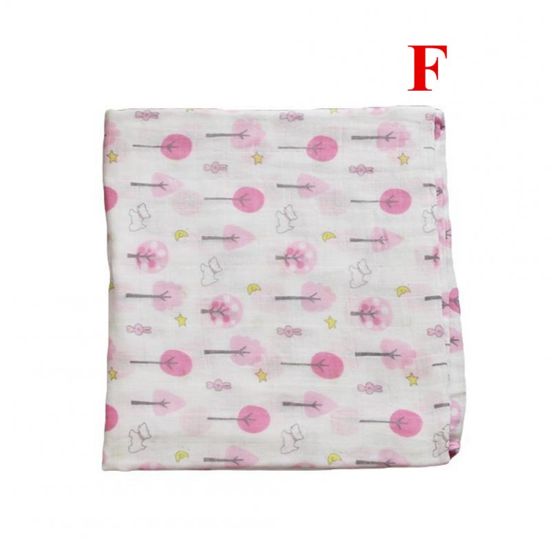 Baby Cotton 2-layer Bath Towel Newborn Towel Stroller Seat Blanket F_120*120