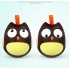 Baby Cute Owl Tumbler Nodding Eyes Doll Rattles Bell Toys as Xmas Gifts for Kids brown