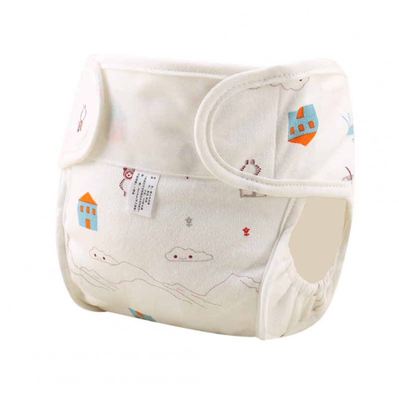 Baby Cute Patterns Diaper Pants Cloth Diaper Washable Leak-proof Diapers House bear_90#