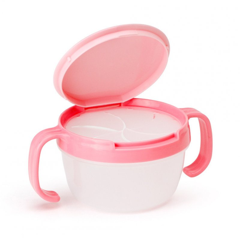 Baby Cute Snack Cup Toddler Tableware Anti-Skip Double-handle Prevent Splashing Baby Cup watermelon red