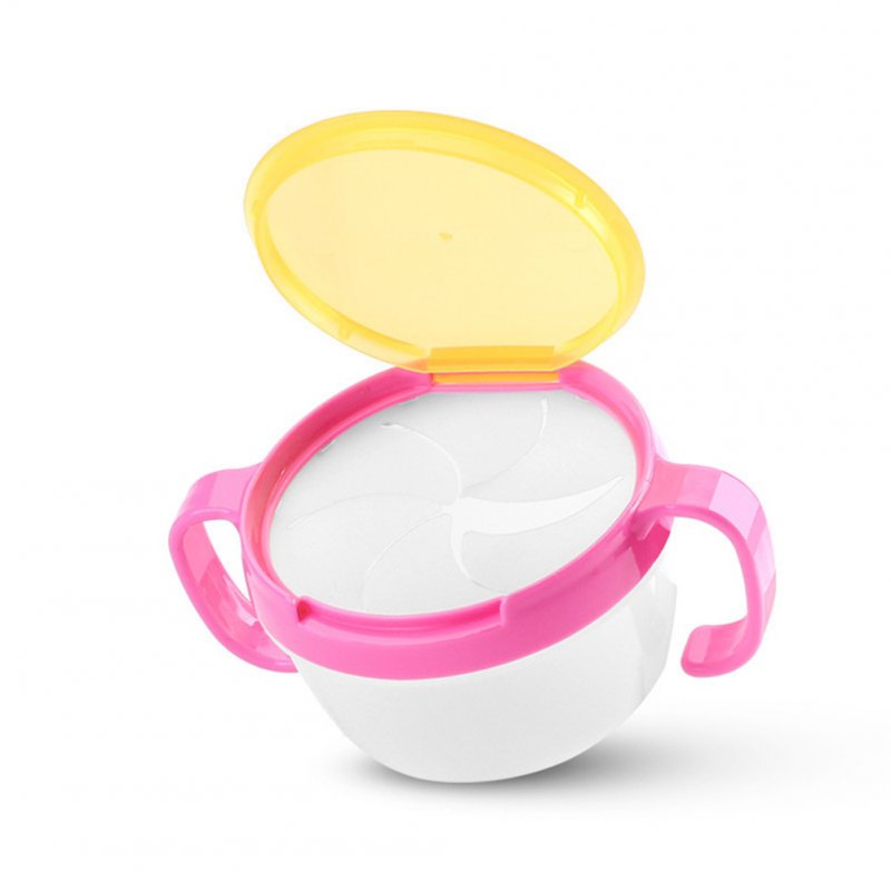 Baby Cute Snack Cup Toddler Tableware Anti-Skip Double-handle Prevent Splashing Baby Cup Pink