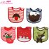 Baby Cute Waterproof Bibs Christmas Cartoon Dribble Tower with Snap Button