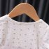 Baby Girl Floral Princess Dresses Short Sleeve Birthday Wedding Party Clothes Suitable For 1 3 Children pink 32 36M 110