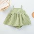 Baby Girl Sling Dress Stylish Plaid Sleeveless Pullover Cotton Dress For 0 3 Years Old Kids Green plaid 3 6M 66