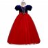 Baby Girl Stylish Tutu Princess Dress Lovely Bowknot Decoration Dress for Halloween  red 130cm