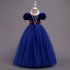 Baby Girl Stylish Tutu Princess Dress Lovely Bowknot Decoration Dress for Halloween  red 140cm