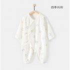 Baby Girls Boys Romper Casual Long Sleeves Cute Printing Cotton Breathable Jumpsuit For 0-6 Months Newborn little bear 1-3M 59cm