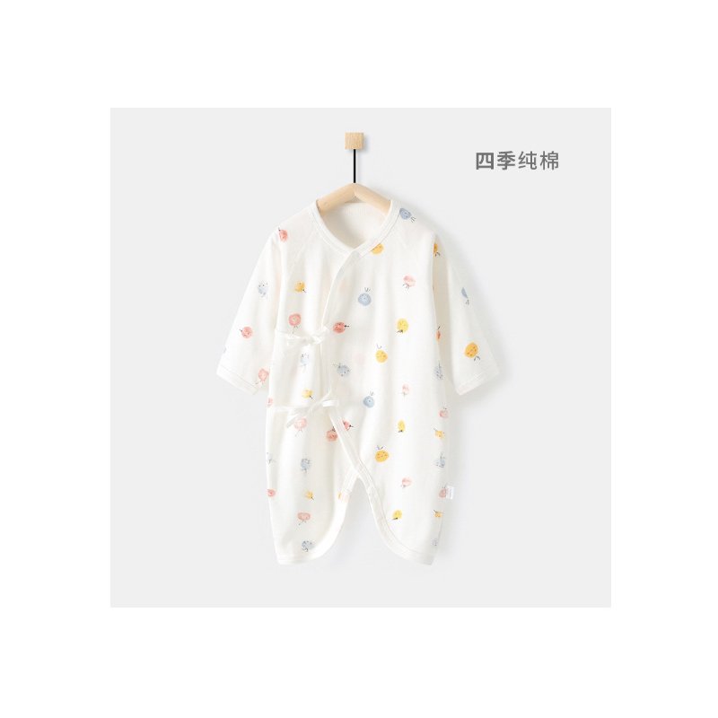 Baby Girls Boys Romper Casual Long Sleeves Cute Printing Cotton Breathable Jumpsuit For 0-6 Months Newborn fruit 3-6M 66cm