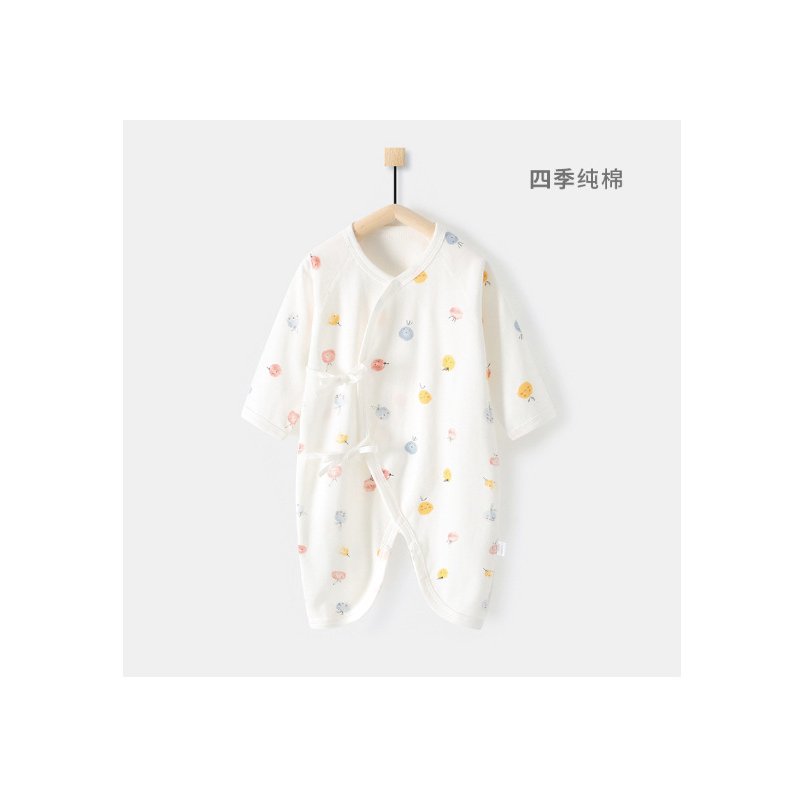 Baby Girls Boys Romper Casual Long Sleeves Cute Printing Cotton Breathable Jumpsuit For 0-6 Months Newborn fruit 1-3M 59cm