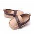 Baby Girls Boys Shoes Pu Leather Casual Breathable Anti slip Soft Soles Low Top First Walking Shoes For Infant Khaki 9 12M sole length 13cm