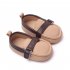 Baby Girls Boys Shoes Pu Leather Casual Breathable Anti slip Soft Soles Low Top First Walking Shoes For Infant Khaki 9 12M sole length 13cm