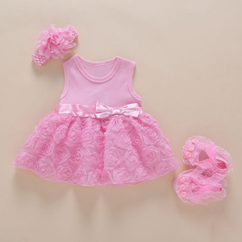 Baby Girls Infant Lace Party Dress Gown