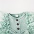 Baby Girls Romper Summer Sweet Lace Ruffled Sleeveless Jumpsuit Casual Outfits For 1 2 Years Old Infant HA22019A 18 24M 100CM