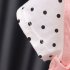 Baby Girls Summer Dress Polka Dot Print Round Neck Short Sleeve Princess Dresses Fake Two Pieces yellow 24 30M 100