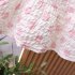 Baby Girls Summer Dress Polka Dot Print Round Neck Short Sleeve Bow Princess Dress Fake Two Pieces pink 30 36M 110