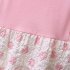 Baby Girls Summer Dress Polka Dot Print Round Neck Short Sleeve Bow Princess Dress Fake Two Pieces pink 30 36M 110