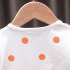 Baby Girls Summer Princess Dress Polka Dot Print Short Sleeve Round Neck Dress Summer Clothes Outfit orange 24 30M XL