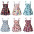 Baby Girls Summer Sling Dress Sleeveless Spaghetti Straps Mini Dress Sundress Children Clothing For 1 8 Years fruit flower 4 5Y 110
