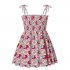 Baby Girls Summer Sling Dress Sleeveless Spaghetti Straps Mini Dress Sundress Children Clothing For 1 8 Years red tomato 6 7Y 120