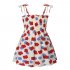 Baby Girls Summer Sling Dress Sleeveless Spaghetti Straps Mini Dress Sundress Children Clothing For 1 8 Years cotton rose 2 4 5Y 110