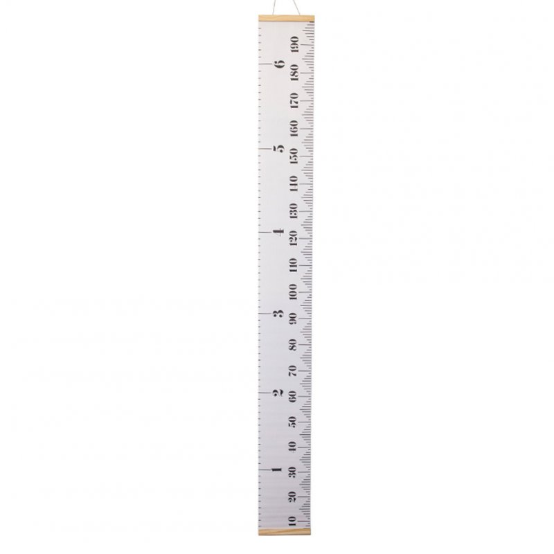 Baby Growth Chart Handing Ruler Wall Decor for Kids Removable Growth Height Chart white_20*200