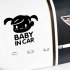 Baby In Car Letters Girl Type Safety Sign Back Car Rear Window Decal Vinyl Sticker White