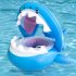 Baby Inflatable Pool Floats With Canopy Inflatable Floatie Shark Swimming Ring Water Toys For Kids Aged 9 36 Months shark swimming ring