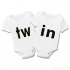 Baby Jumpsuit Cotton Alphabet  Printed Long sleeve  Romper for 0 18M Babies White in S
