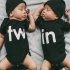 Baby Jumpsuit Cotton Alphabet  Printed Long sleeve  Romper for 0 18M Babies Black in S
