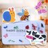 Baby Kids Cognition Puzzle Toys Toddler Iron Box Cards Matching Game Cognitive Card  animal