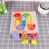 Baby Kids Wooden Snake Shape Digital Educational Puzlzle Toys