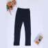 Baby Leggings For 3 9 Years Old Soft Girl Pants Cotton Lace Embroidery Cotton Leggings Dark blue 110cm
