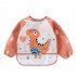 Baby Long Sleeves Bib Cute Cartoon Printing Multi color Waterproof Feeding Apron For 1 3 Years Old Boys Girls gray bird 1 3Y free size