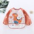 Baby Long Sleeves Bib Cute Cartoon Printing Multi color Waterproof Feeding Apron For 1 3 Years Old Boys Girls gray bird 1 3Y free size