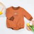 Baby Long Sleeves Bodysuit Cute Cartoon Bear Pullover Romper For Boys Girls Aged 0 3 brown 6 12M 73