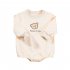 Baby Long Sleeves Bodysuit Cute Cartoon Bear Pullover Romper For Boys Girls Aged 0 3 beige 12 24M 80