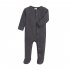Baby Long Sleeves Jumpsuit Newborn Cotton Single Breasted Simple Solid Color Romper For 0 1 Years Old Kids dark gray 0 3M 3