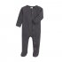 Baby Long Sleeves Jumpsuit Newborn Cotton Single Breasted Simple Solid Color Romper For 0 1 Years Old Kids dark gray 9 12M 12