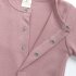 Baby Long Sleeves Jumpsuit Newborn Cotton Single Breasted Simple Solid Color Romper For 0 1 Years Old Kids green 0 3M 3