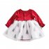 Baby Long Sleeves Romper Mesh Skirt Round Neck Breathable Cotton Bodysuit Skirt For 0 3 Years Old Girls green 0 3M 59
